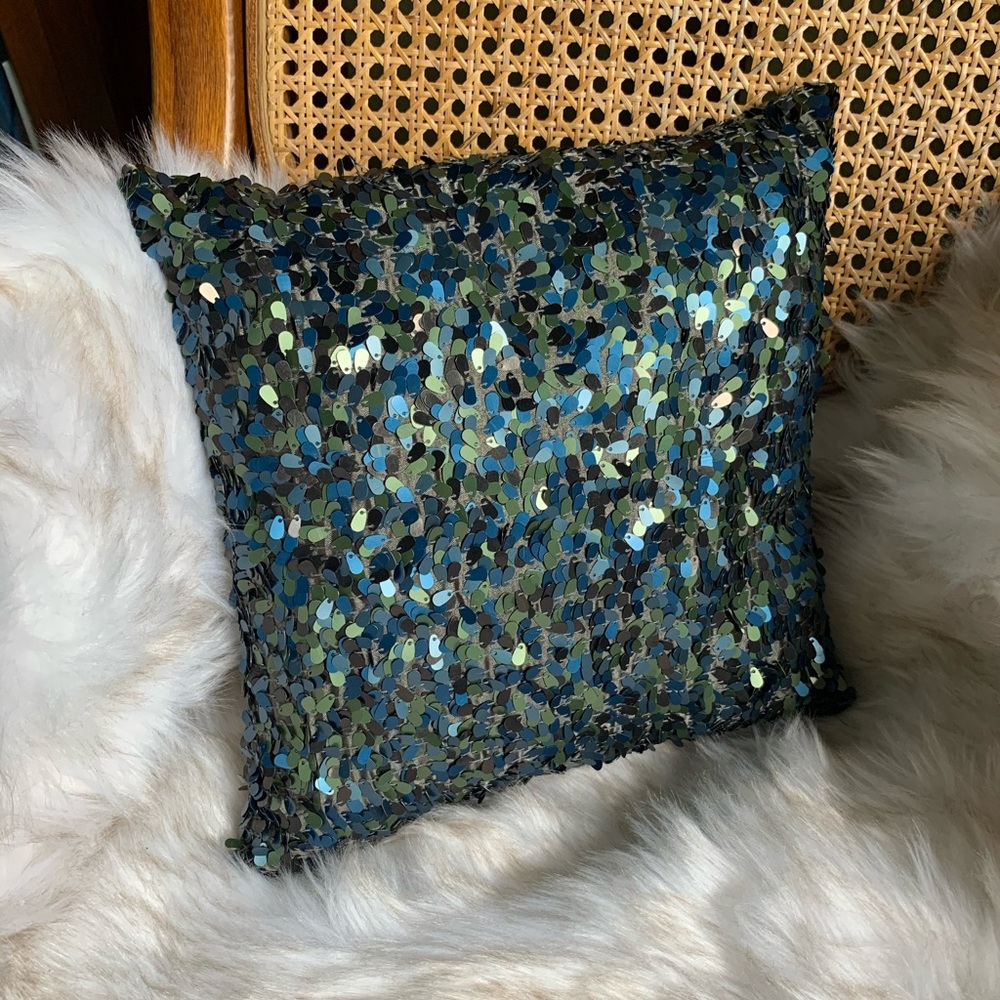 Nicole Miller Decorative Sequin Pillow